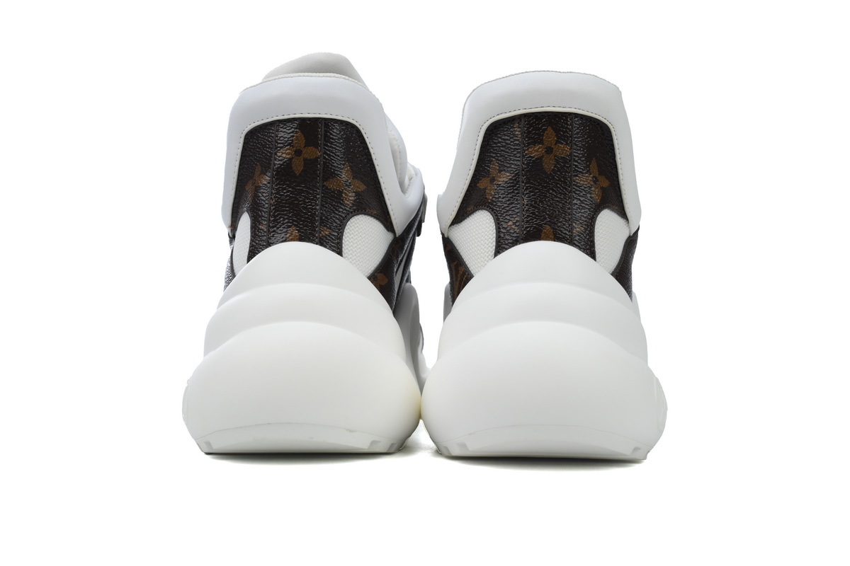 Louis Vuitton LV Archlight White Brown Monogram Sneakers