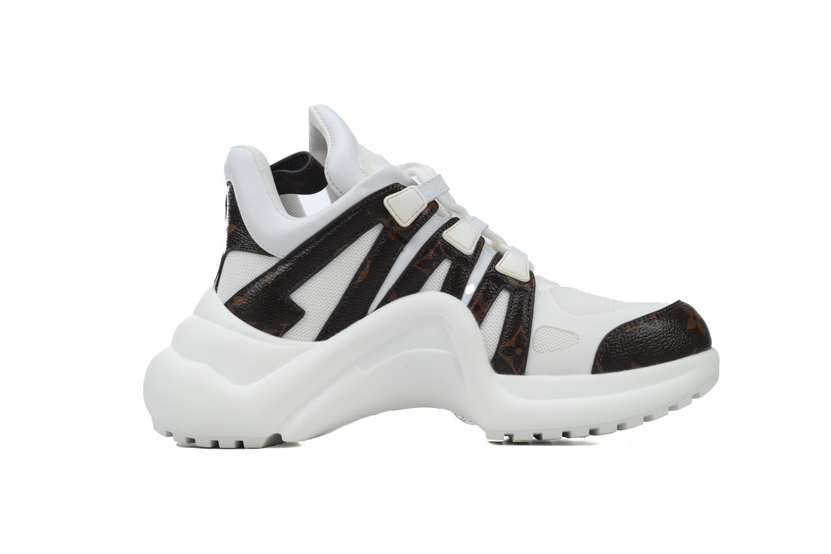 Louis Vuitton LV Archlight White Brown Monogram Sneakers