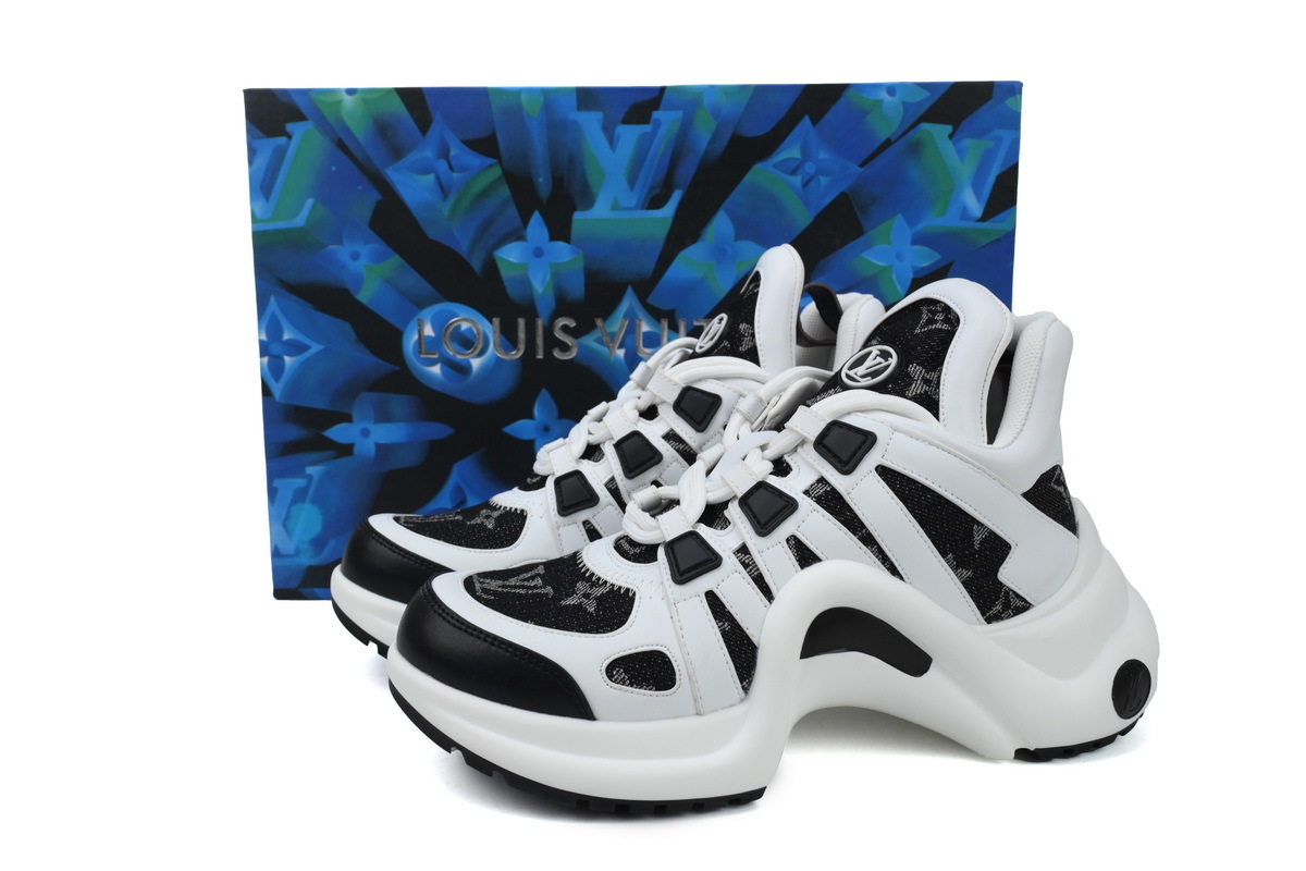 Louis Vuitton LV Archlight Black White Monogram Sneakers