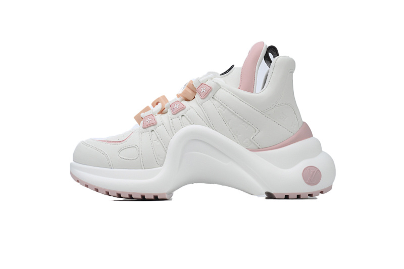 Louis Vuitton LV Archlight White Pink Leather Sneaker