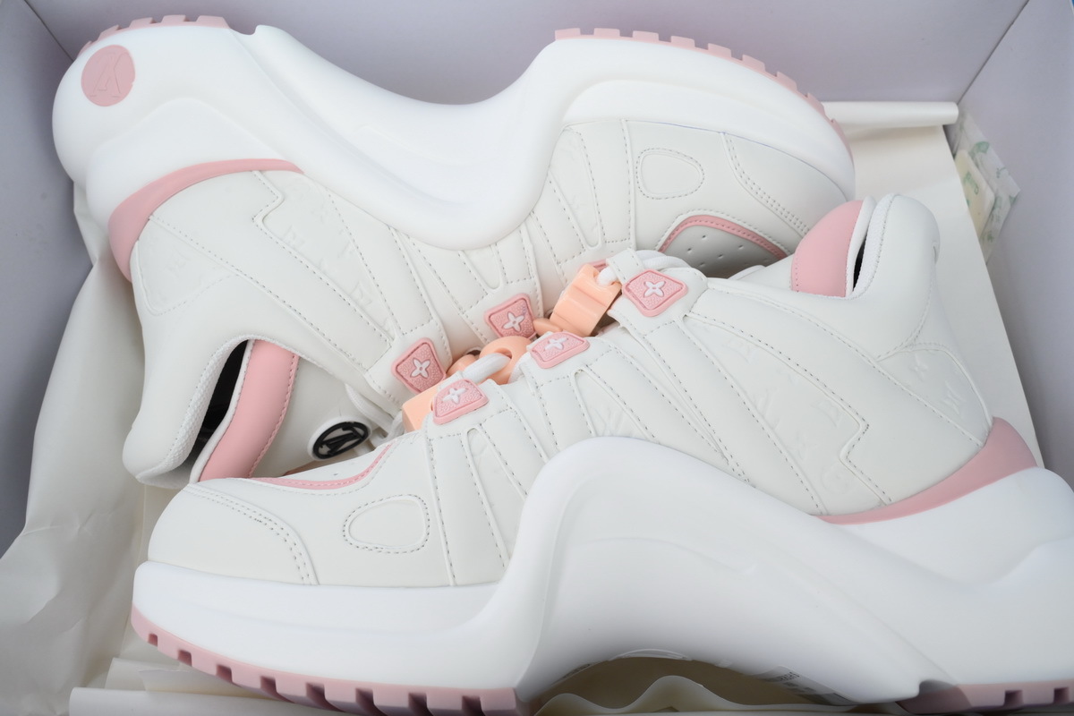 Louis Vuitton LV Archlight White Pink Leather Sneaker