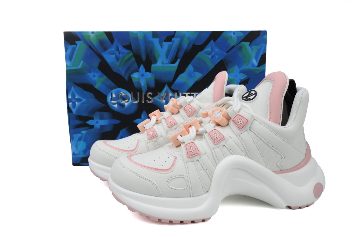 Louis Vuitton LV Archlight White Pink Leather Sneaker