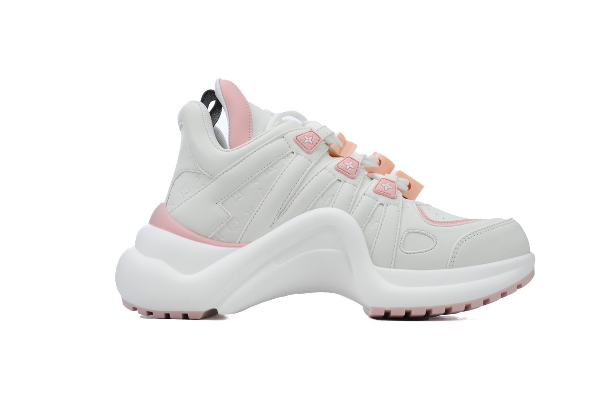 Louis Vuitton LV Archlight White Pink Leather Sneaker