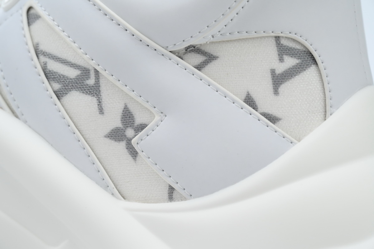 Louis Vuitton LV Archlight White Gray Monogram Mesh Leather Sneaker