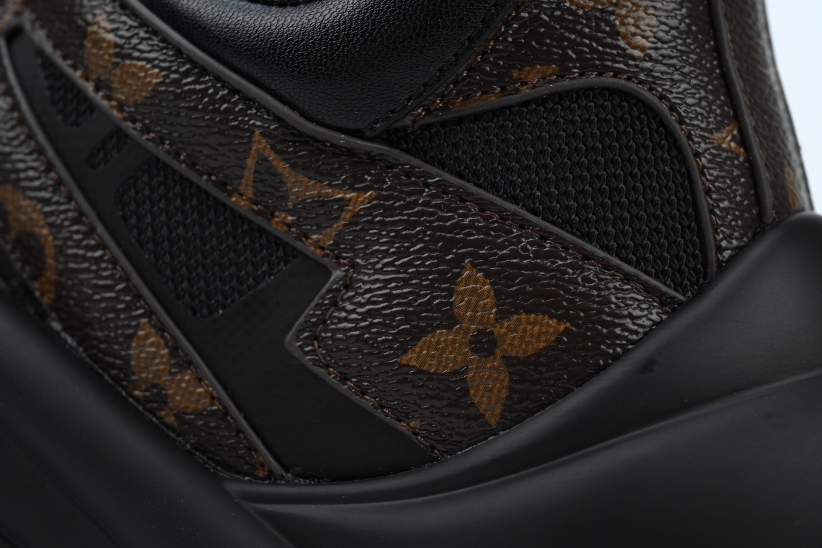 Louis Vuitton LV Archlight Black Brown Monogram Mesh Leather Sneaker