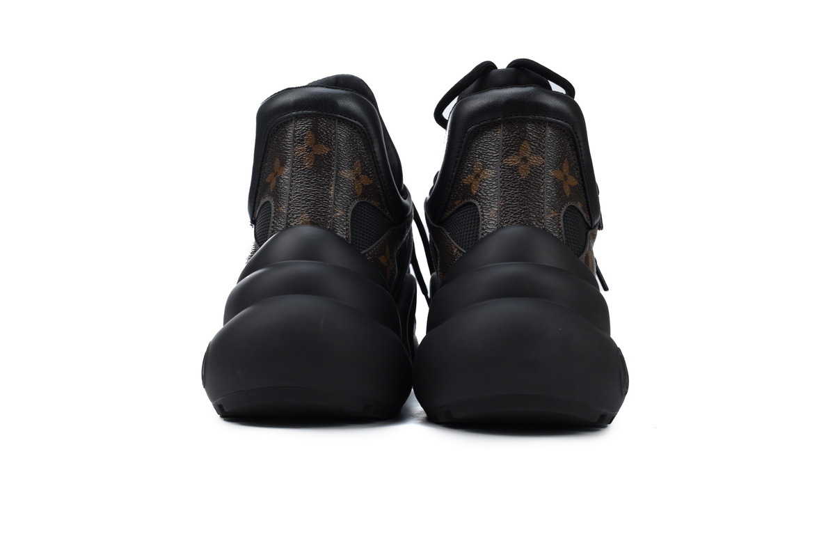Louis Vuitton LV Archlight Black Brown Monogram Mesh Leather Sneaker