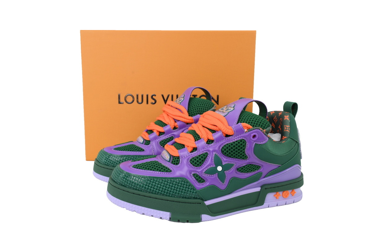 LOUIS VUITTON Green Purple