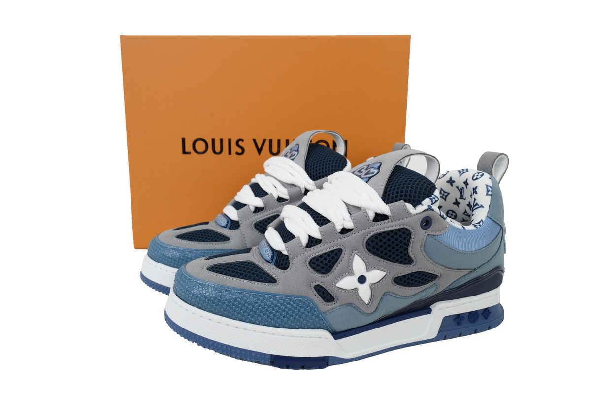 LOUIS VUITTON Slate Blue Sneakers