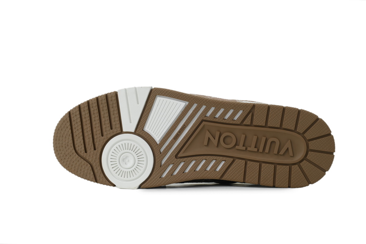 Louis Vuitton LV Trainer Brown White Monogram Sneakers