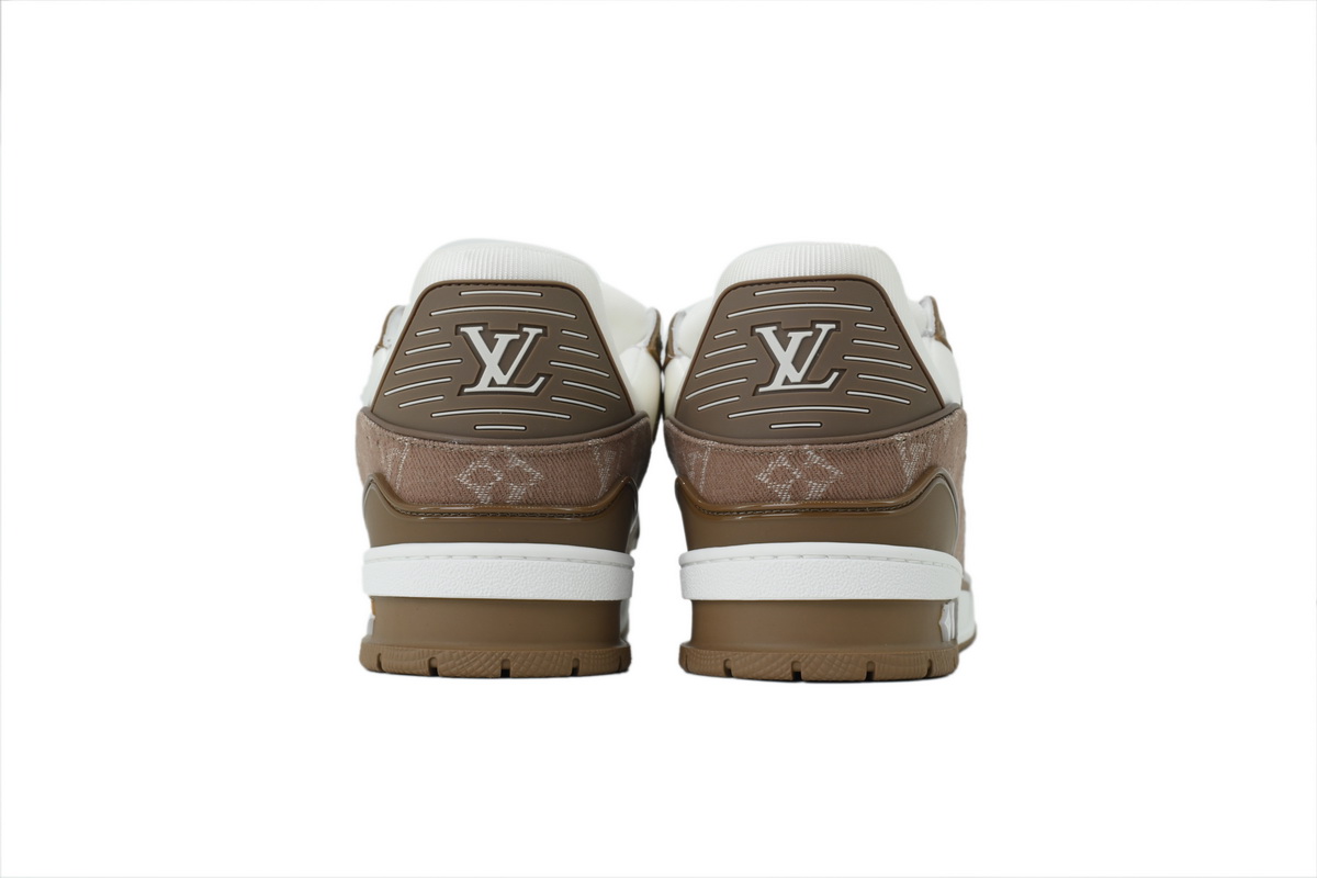 Louis Vuitton LV Trainer Brown White Monogram Sneakers