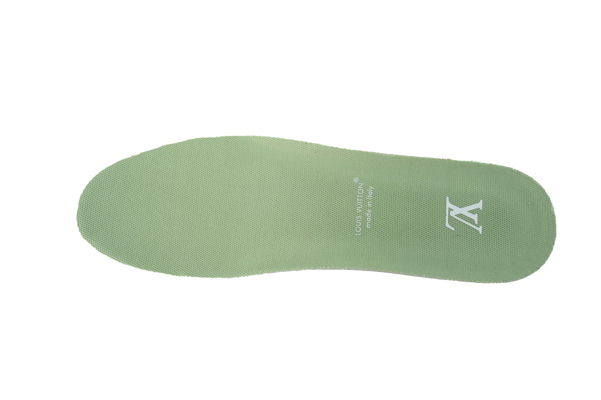 Louis Vuitton LV Trainer Style Light Green Multicolor Monogram Leather Sneaker