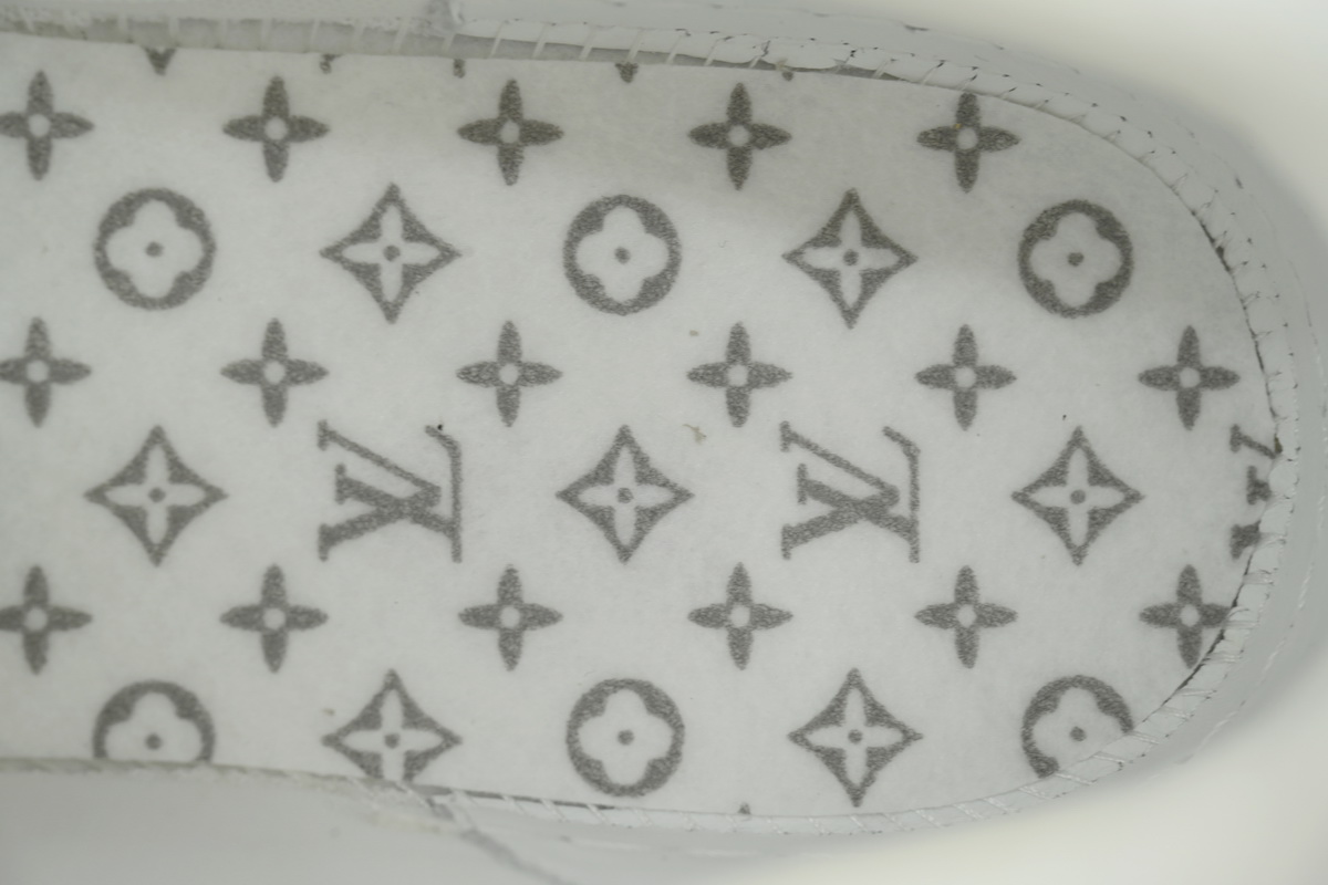 Louis Vuitton LV Trainer White Black Logo Sneakers