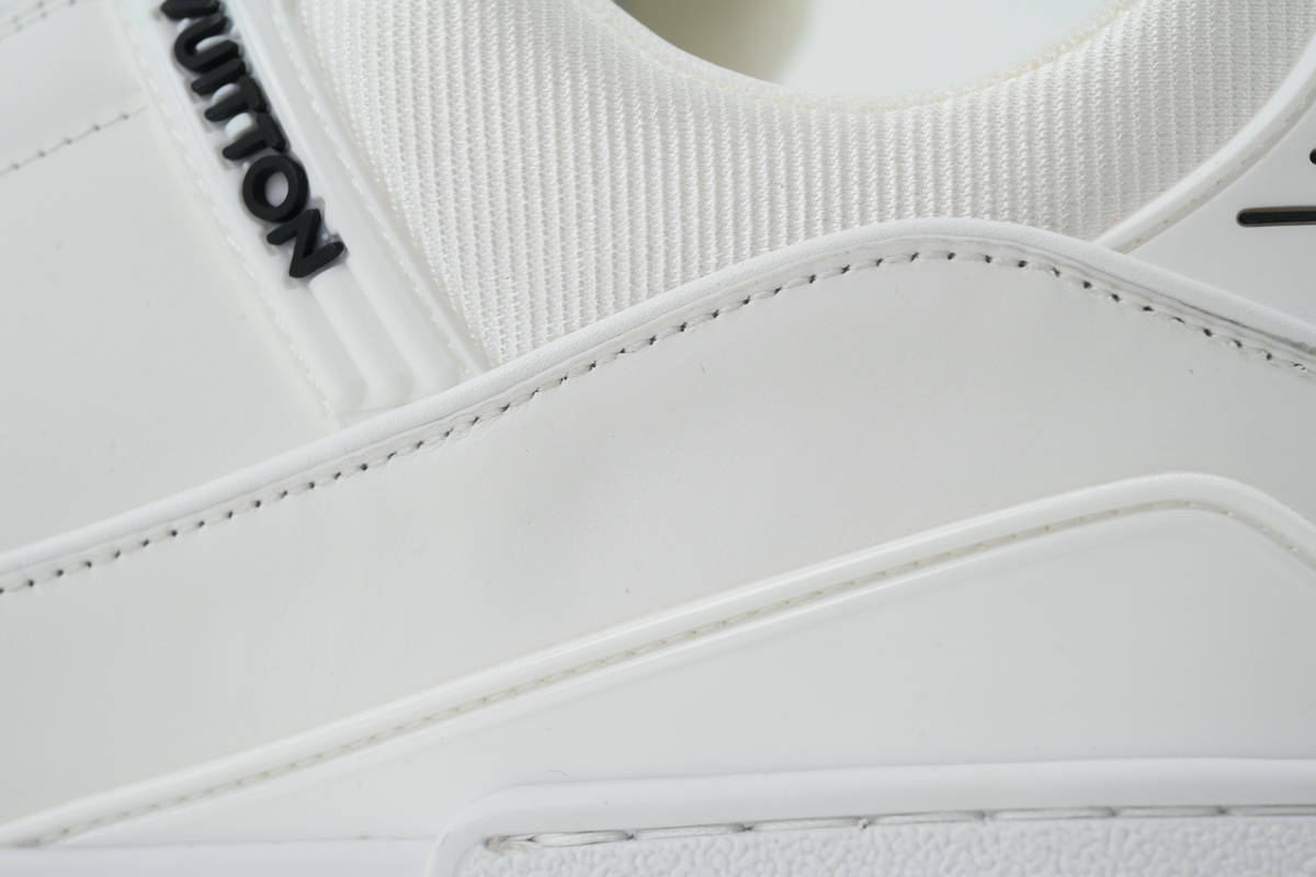 Louis Vuitton LV Trainer White Black Logo Sneakers