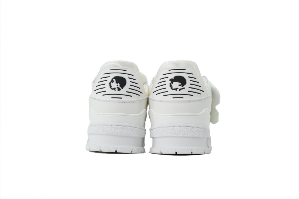 Louis Vuitton LV Trainer White Black Logo Sneakers