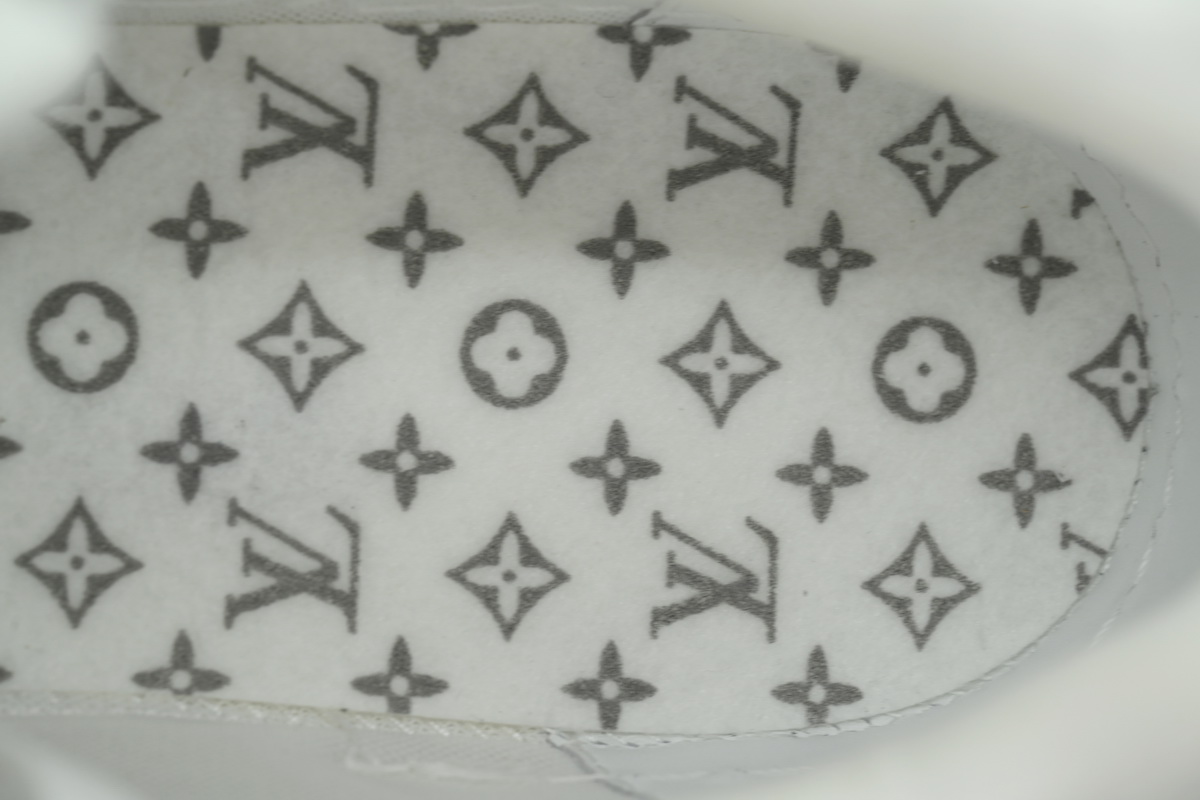 Louis Vuitton LV Trainer White Silver Studded Sneakers