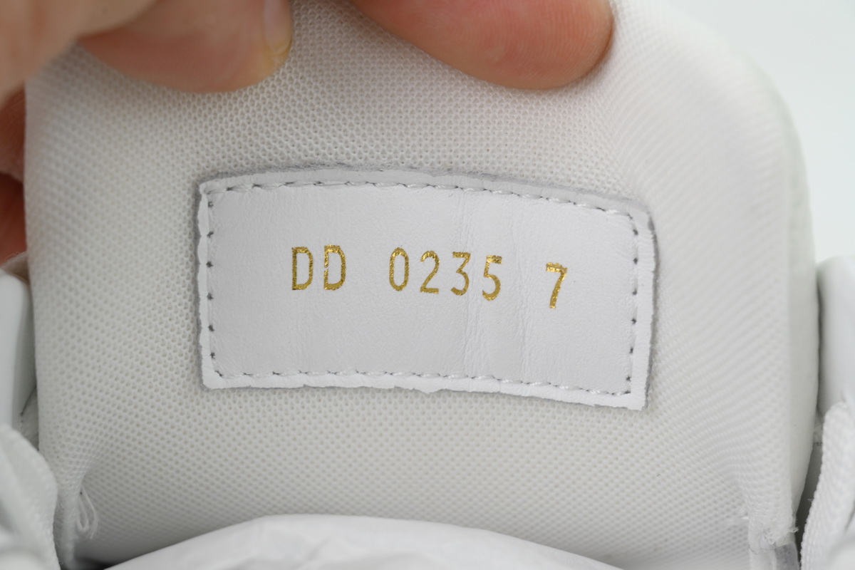 Louis Vuitton LV Trainer White Silver Studded Sneakers