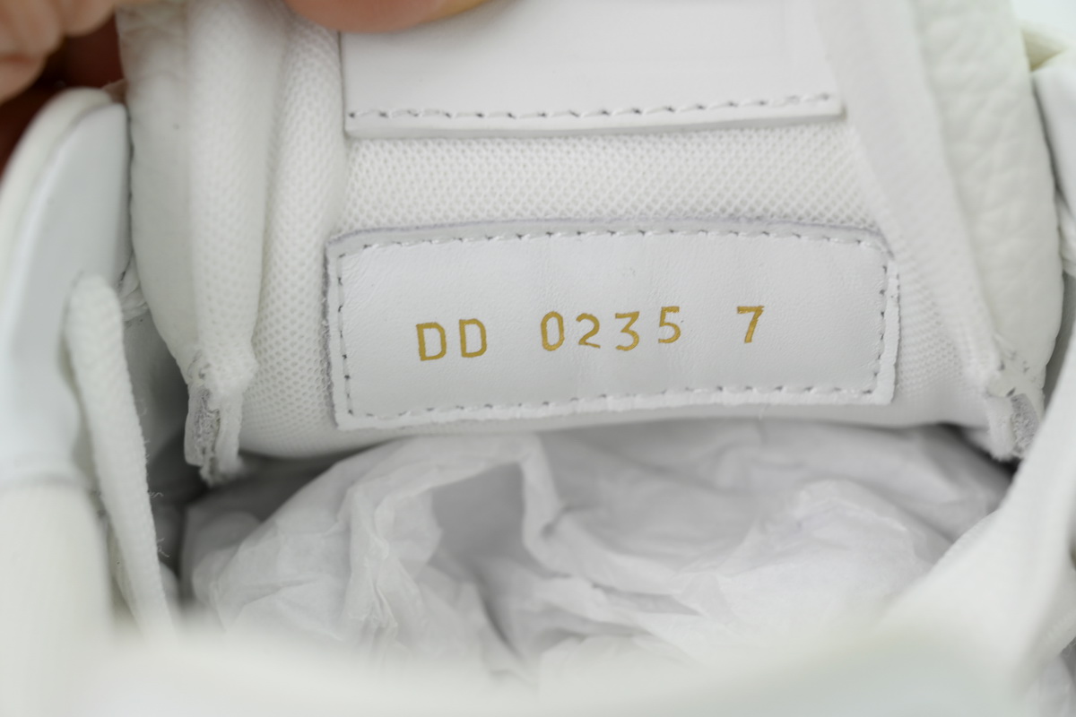 Louis Vuitton LV Trainer Style White Blue Perforated Leather Sneaker