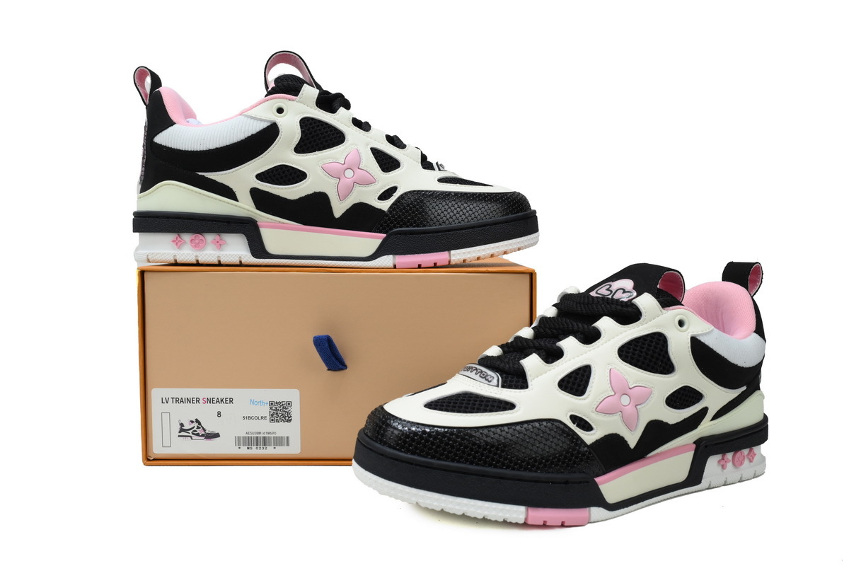 Louis Vuitton LV Trainer North Black Pink Sneakers