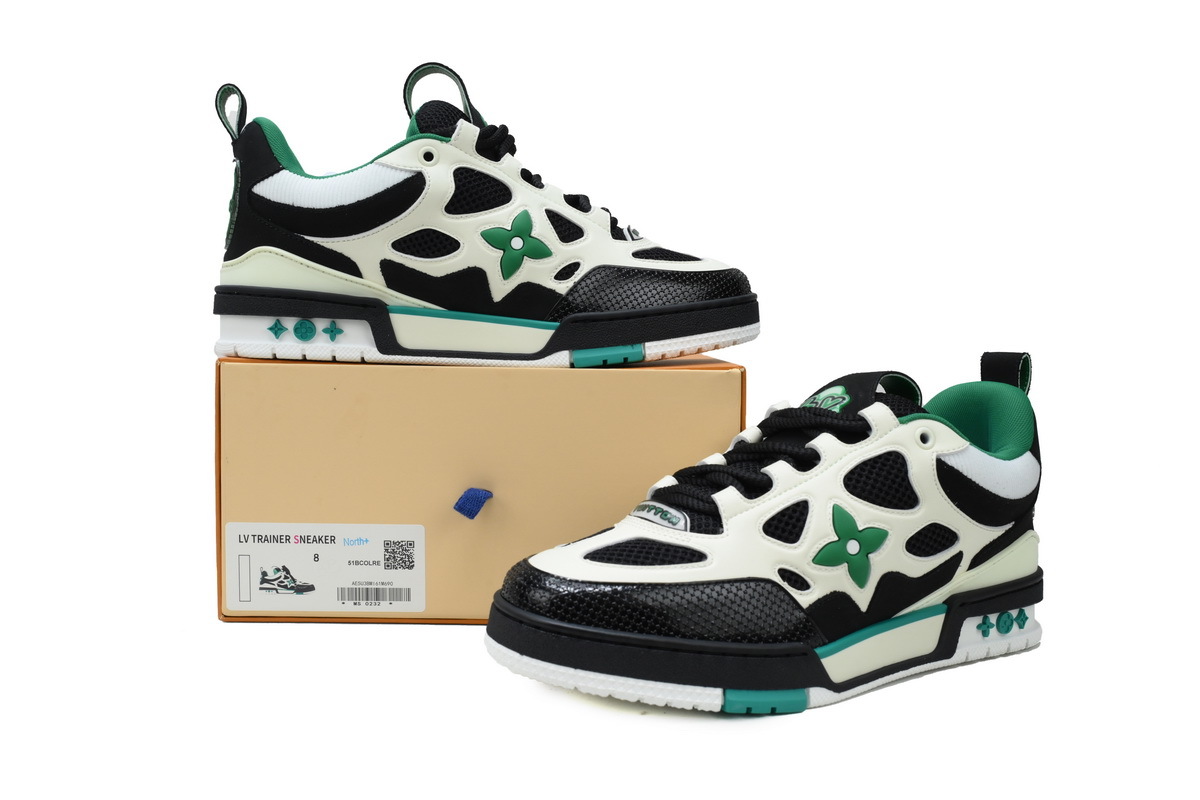Louis Vuitton LV Trainer North Black Green Sneakers