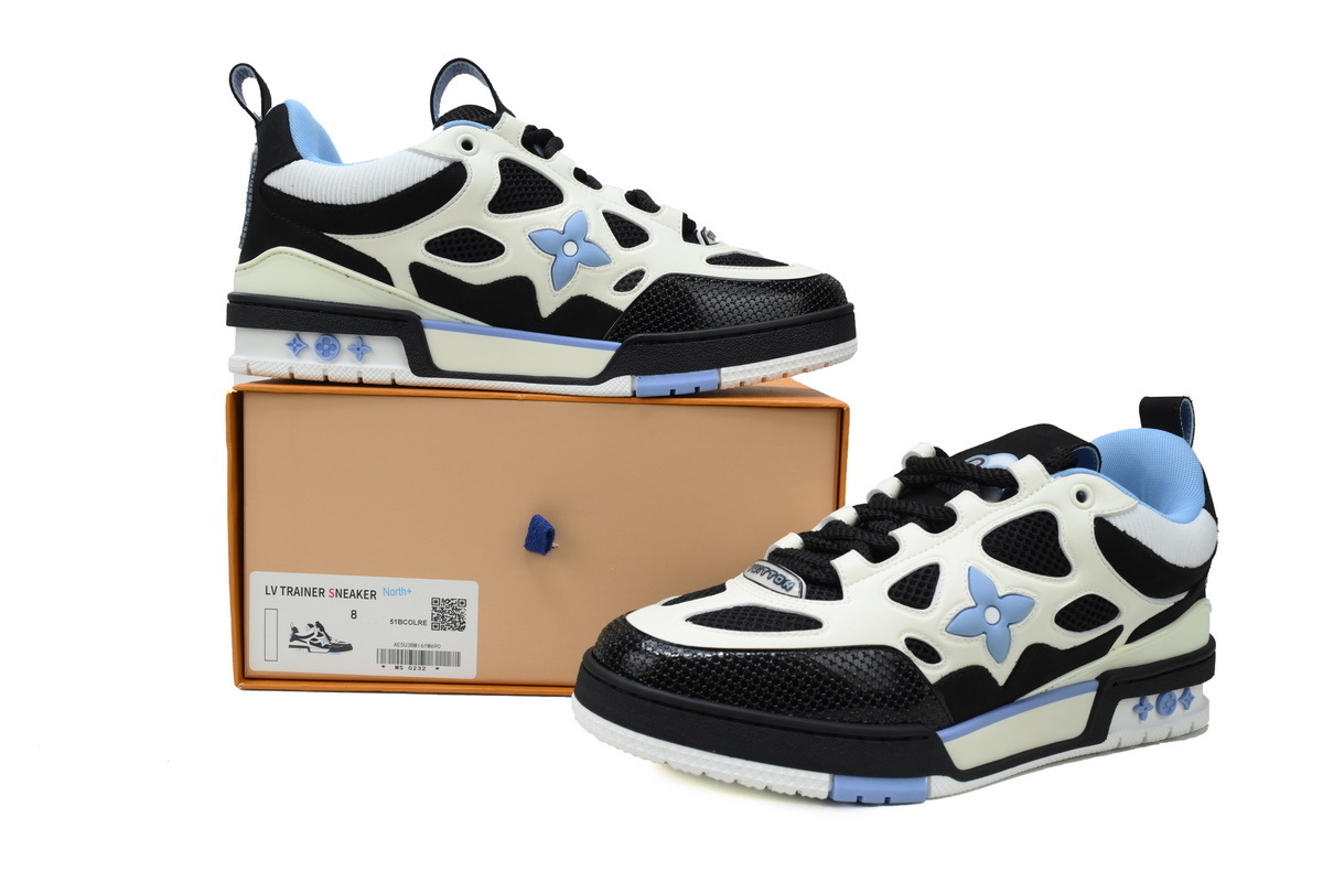 Louis Vuitton LV Trainer North Black Blue Sneakers