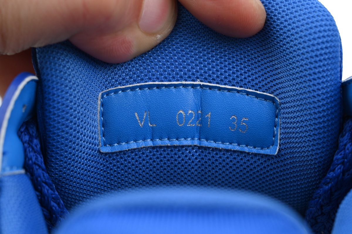 Louis Vuitton LV Trainer Maxi Royal Blue Crystal Monogram Sneaker