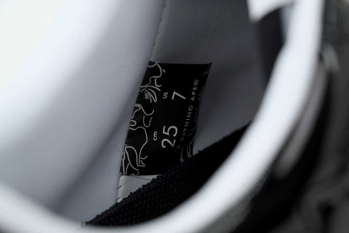  BATHING APE Black Light Gray OXZ-SHMX30-4911P