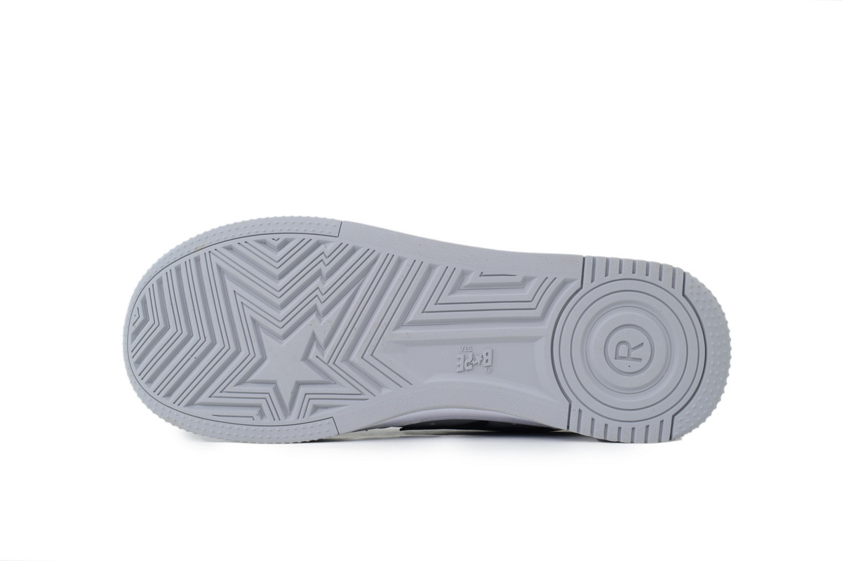  BATHING APE Black Light Gray OXZ-SHMX30-4911P