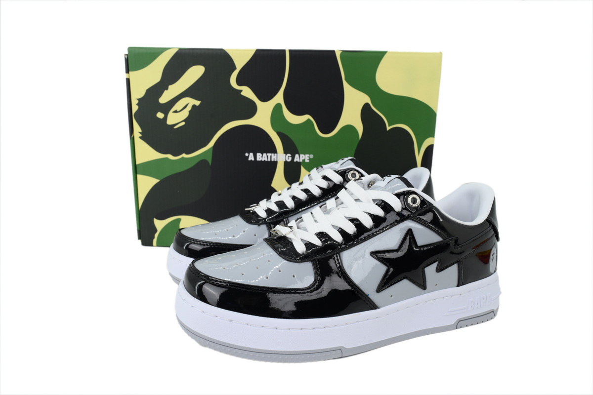  BATHING APE Black Light Gray OXZ-SHMX30-4911P