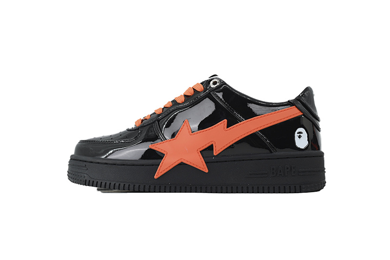  BATHING APE Black Tangerine Red Big Star OZX8HMX 91315M