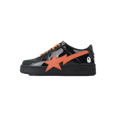  BATHING APE Black Tangerine Red Big Star OZX8HMX 91315M 01