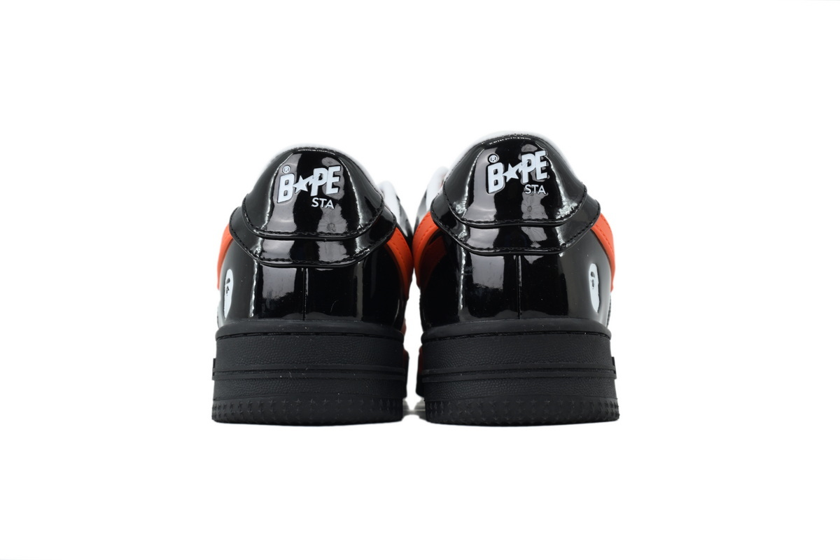  BATHING APE Black Tangerine Red Big Star OZX8HMX 91315M
