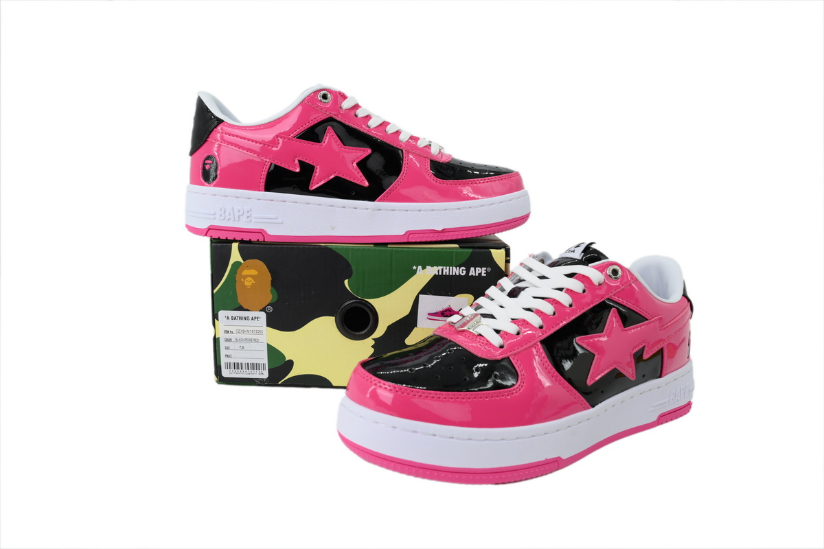  BATHING APE Red Black Rose Red OZXSHM 1913050