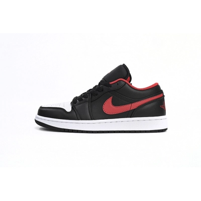 Air Jordan 1 Low Black White Red 553558063 01
