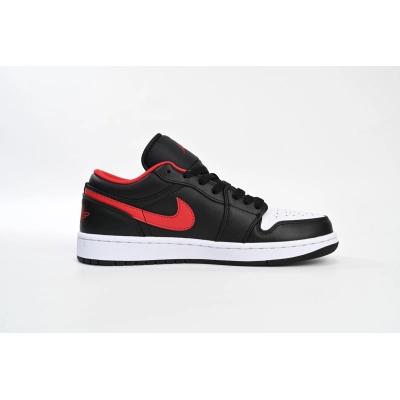 Air Jordan 1 Low Black White Red 553558063 02