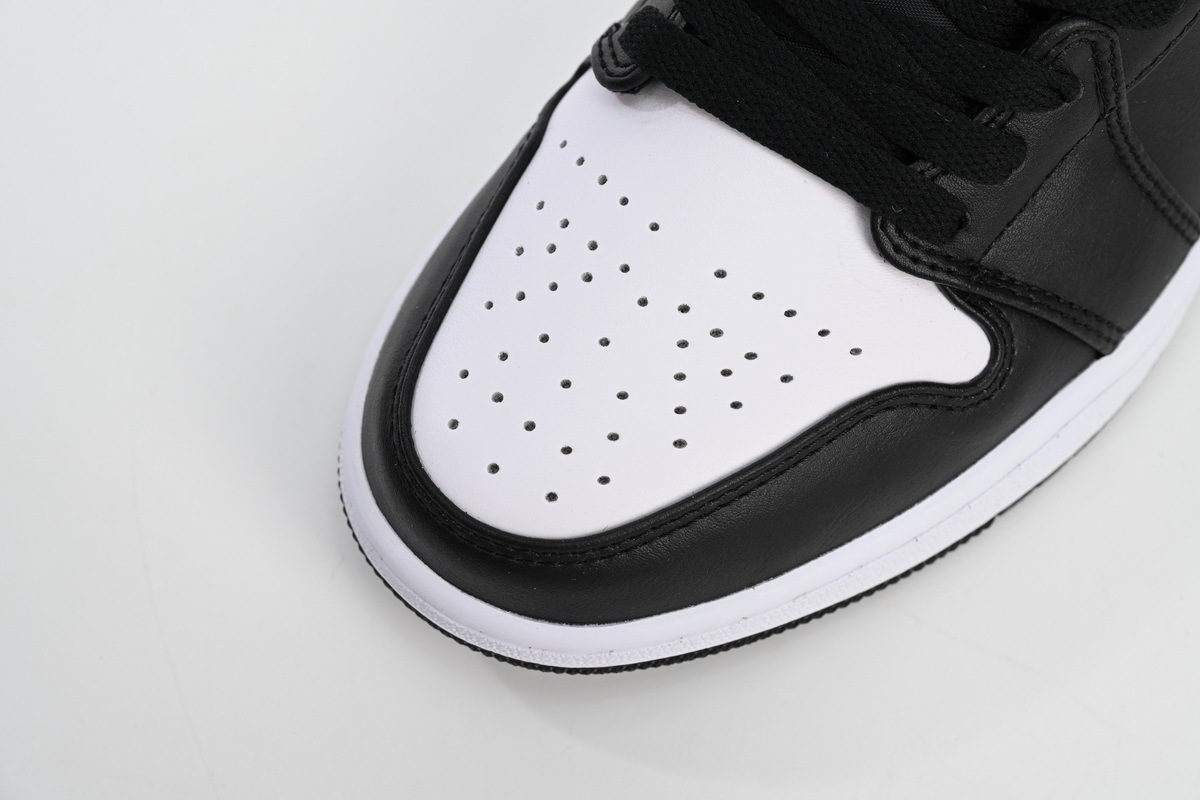 Air Jordan 1 Low Black White Red 553558063
