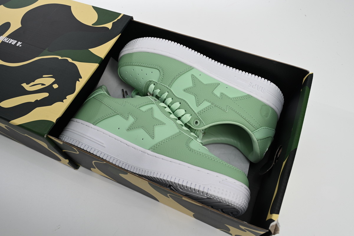 Bathing Ape Bape Sta Low Verde manzana ZXSH M191 006K 