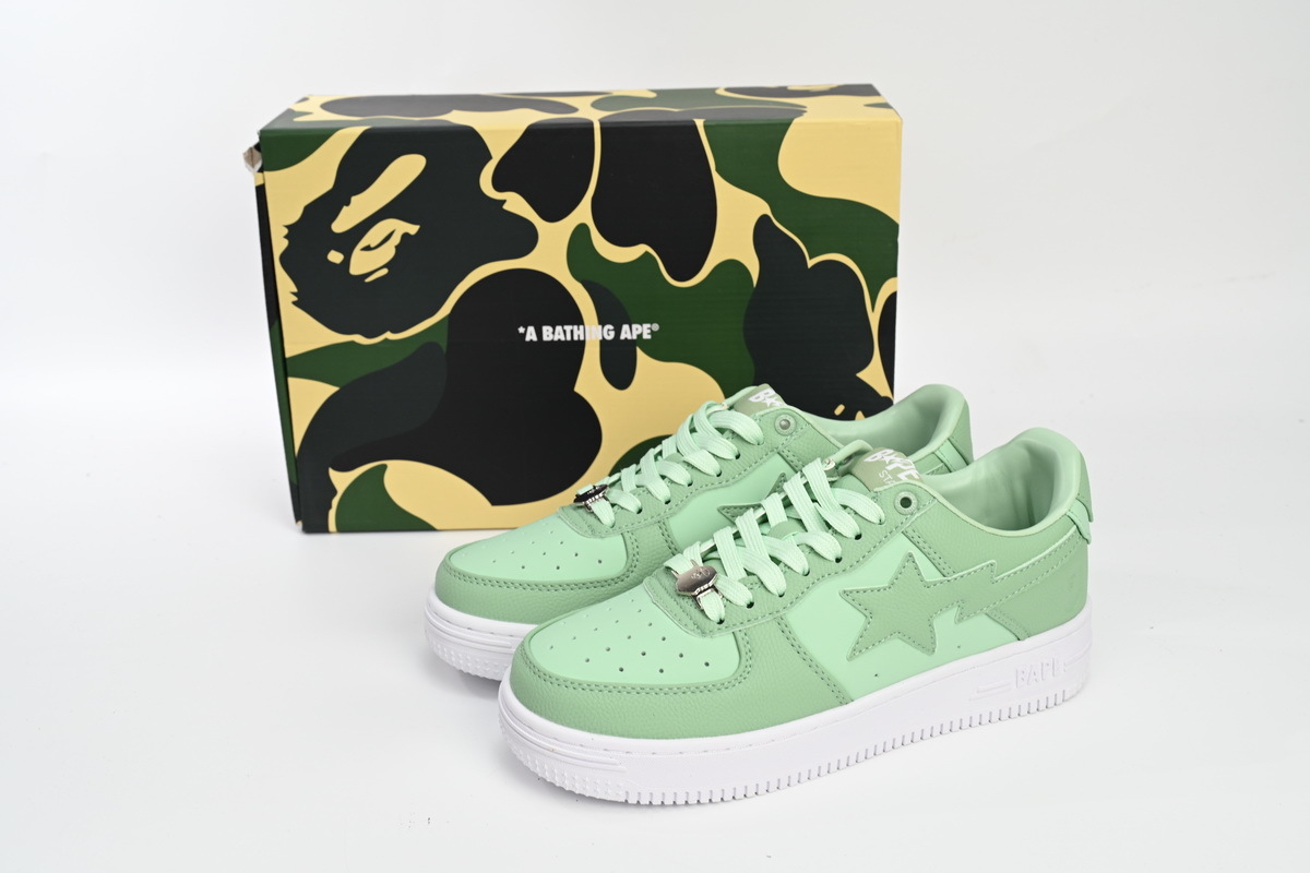 Bathing Ape Bape Sta Low Verde manzana ZXSH M191 006K 