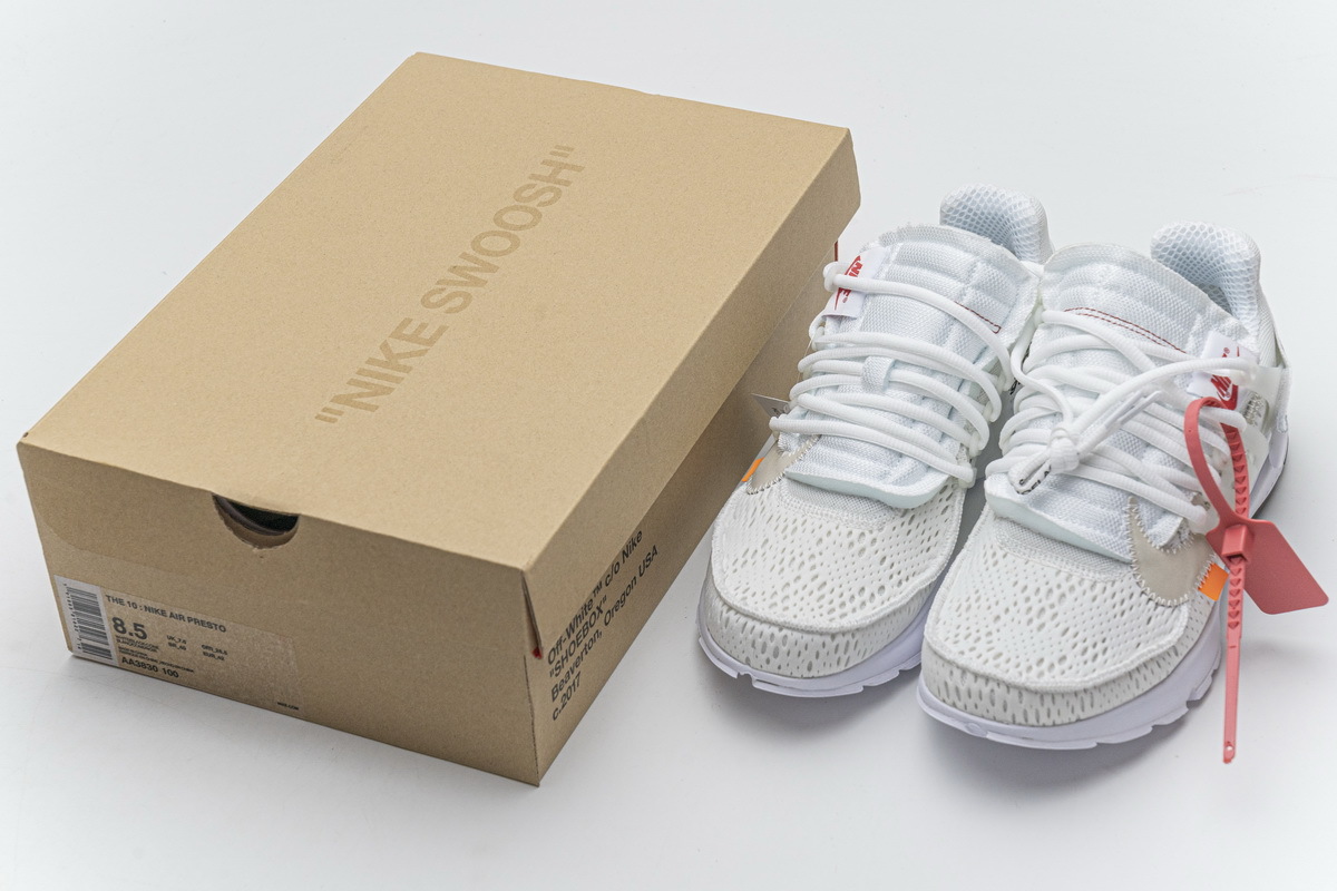  OFF-WHITE  Nike Air Presto Blanco AA3830-100
