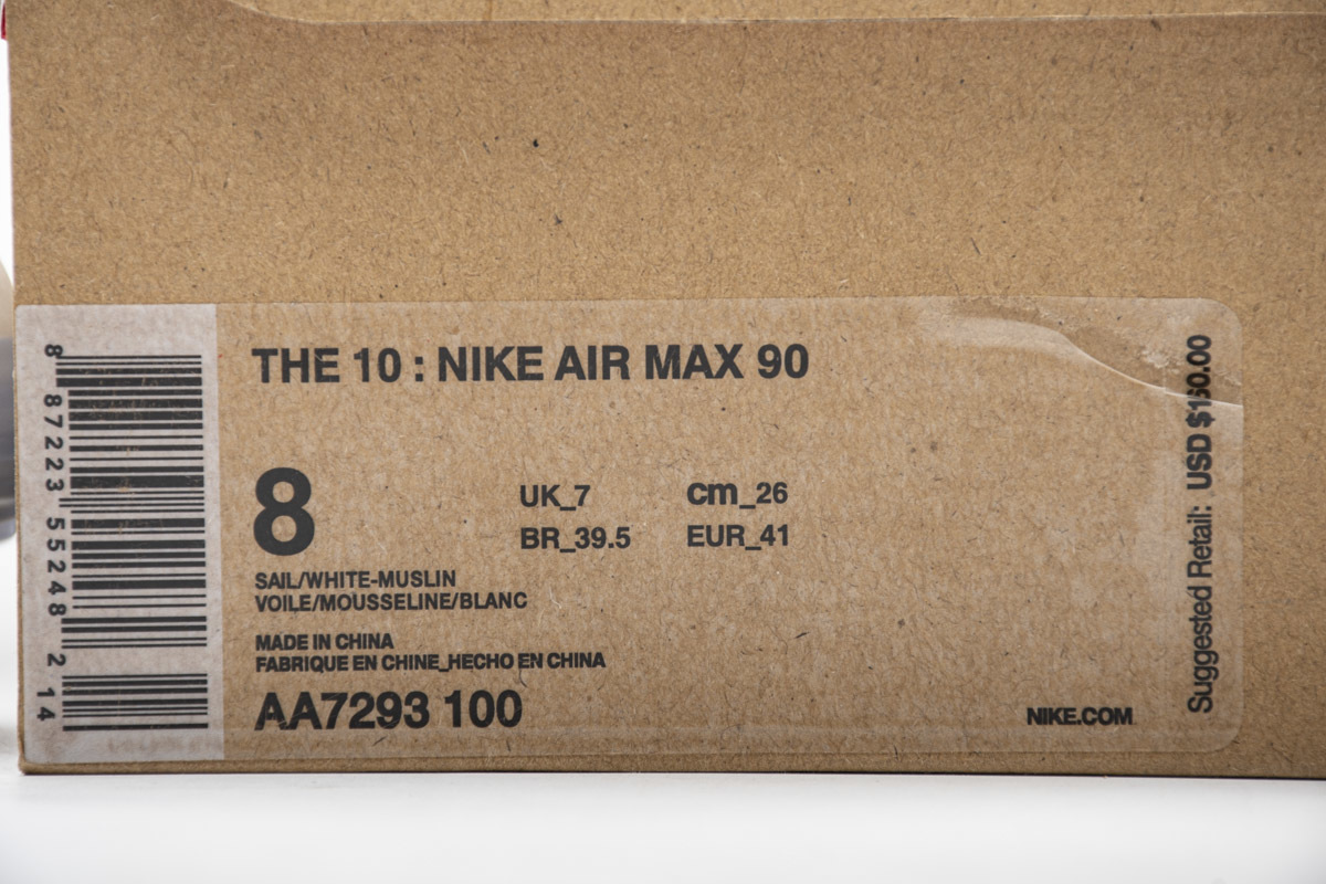 Off White Nike Air Max 90 AA7293-100 
