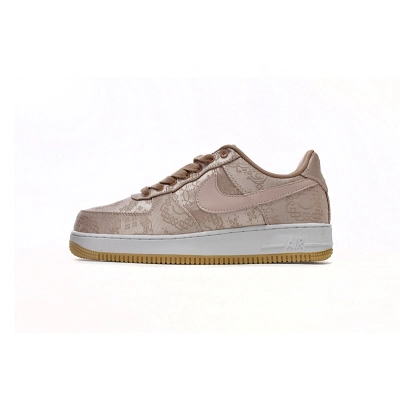 CLOT  Nike Air Force 1 Low Premium Rose Gold Silk CJ5290-600  01