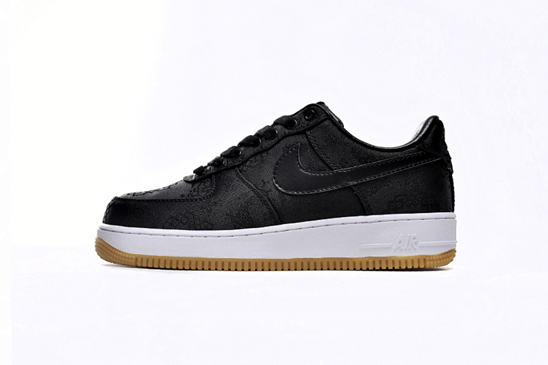 Fragment Design CLOT Nike Air Force 1 Low Black Silk CZ3986-001 