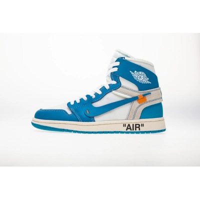 Air Jordan 1 Off White UNC North Carolina Blue AQ0818 148 01