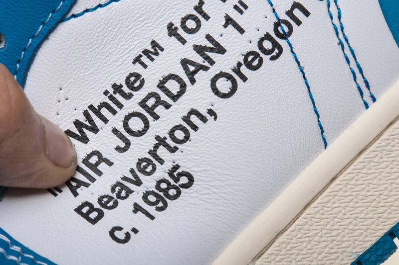 Air Jordan 1 Off White UNC North Carolina Blue AQ0818 148