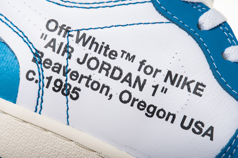 Air Jordan 1 Off White UNC North Carolina Blue AQ0818 148