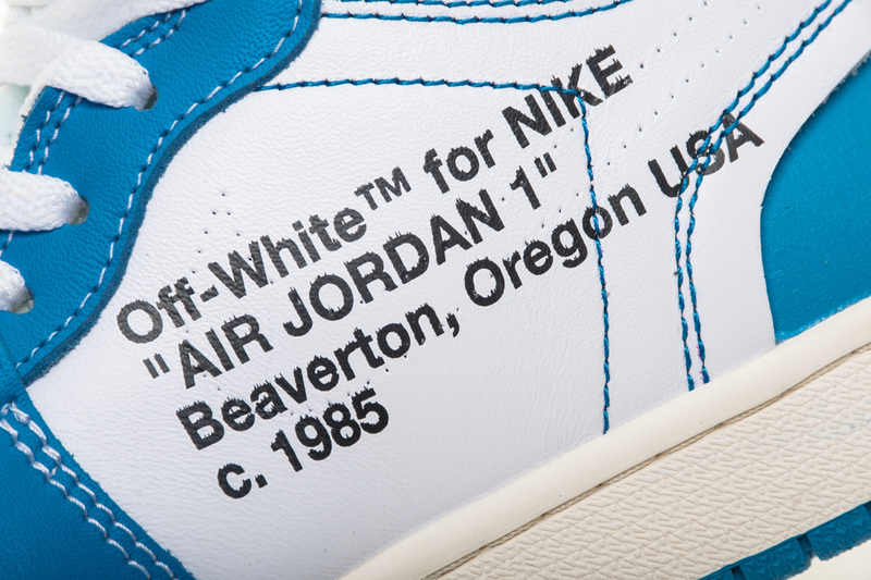 Air Jordan 1 Off White UNC North Carolina Blue AQ0818 148