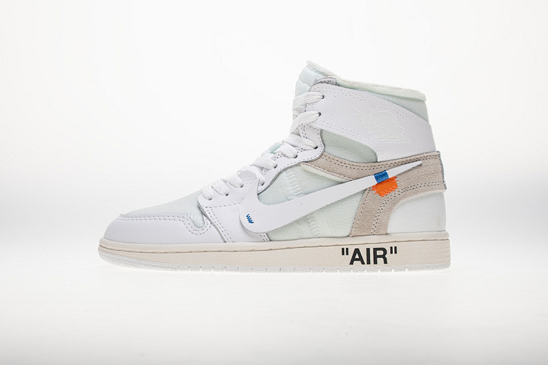 OFF WHITE   Air Jordan 1 AQ0818-100 White