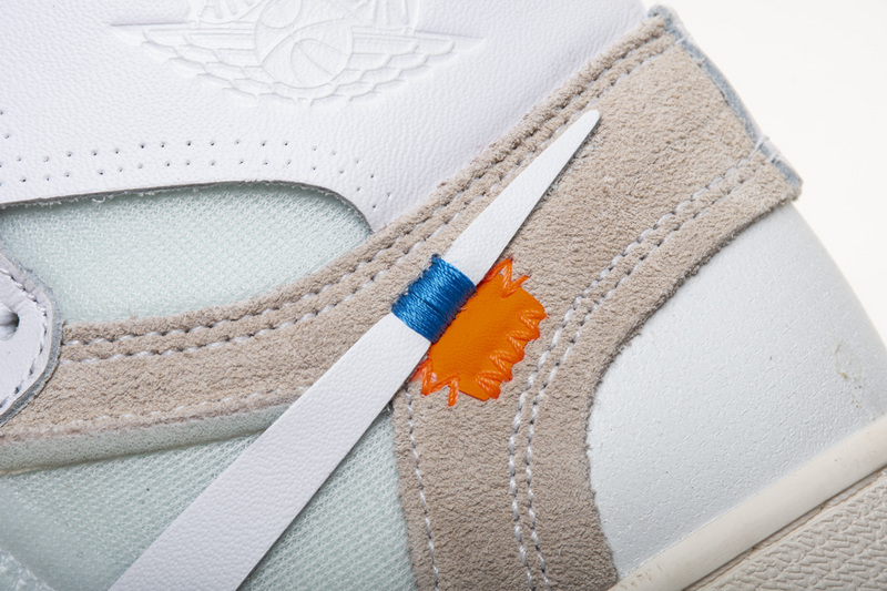 OFF WHITE   Air Jordan 1 AQ0818-100 White