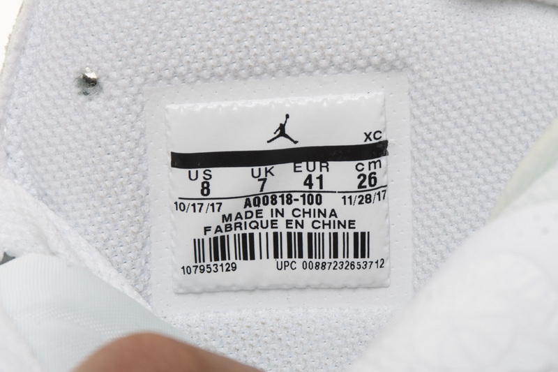 OFF WHITE   Air Jordan 1 AQ0818-100 White