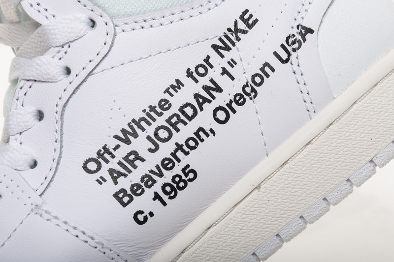 OFF WHITE   Air Jordan 1 AQ0818-100 White