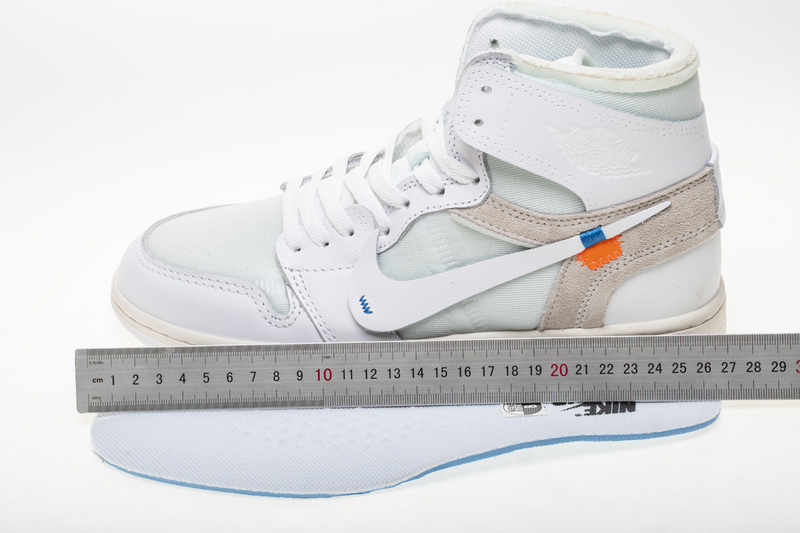 OFF WHITE   Air Jordan 1 AQ0818-100 White